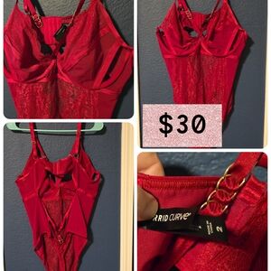 Torrid Curve Red Lace Bra